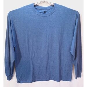 Nwot Hanes Premium Men's Long Sleeve T-Shirt, XXL, Blue